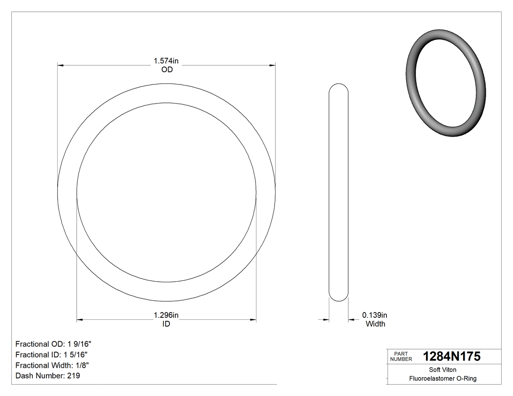 Technical drawing - 1284N175